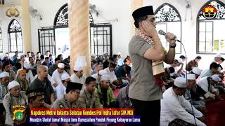 Kapolres Jaksel Kombes Pol Indra Jafar Muadzin Sholat Jumat Masjid Jami Darussalam Pondok Pinang