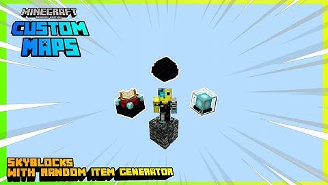 Skyblocks But Every 15-20 Seconds A Random Item Spawns | MCBE Custom Maps