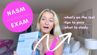 HOW TO PASS THE NASM CPT EXAM! What's on the test, what to study, etc.