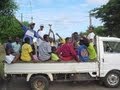Visite en camion militaire à Mayotte