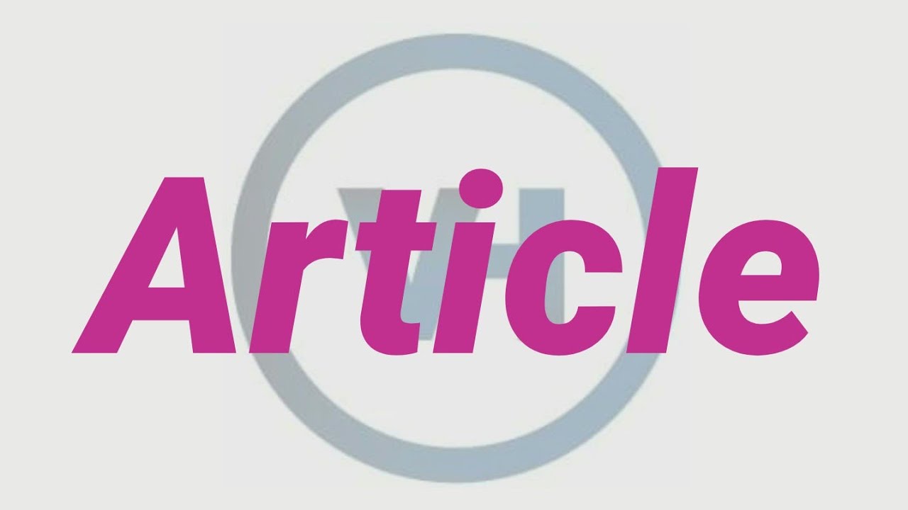 Article - Artikl
