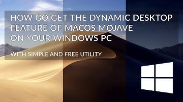 How to get the dynamic desktop feature of macOS Mojave on your Windows PC (free software)