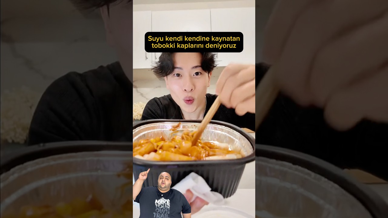KENDİ KENDİNE ISINAN KAPTA KORE YEMEĞİ! *reklam #shorts #korean #food