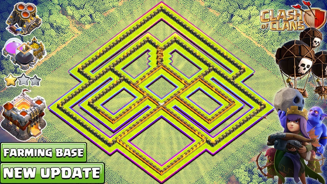 New Town Hall 11 Farming Base 2018 | TH11 Base 2018 Anti Lavaloon – Clash of Clans 2018