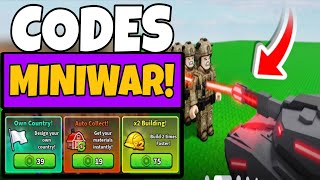 All* Secret *[7H] Mini War Codes | Codes for [7H] Mini War Roblox  2026