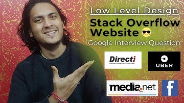 Stack Overflow 😎 Low Level Design 👨‍💻 👩‍💻 Google Interview Question Solved🤓System design for all 😇