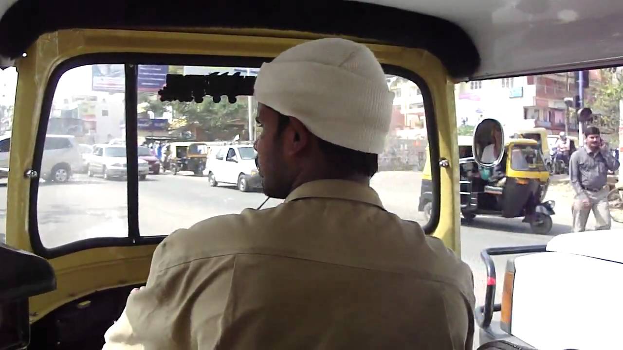 Rickshaw ride through Bangalore
