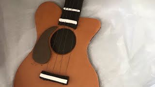 How to make guitar fondant topper