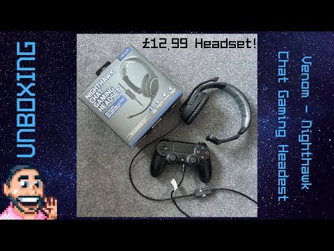 Venom Nighthawk Chat Gaming Headset - PS4 XBOX PC MAC NINTENDO SWITCH