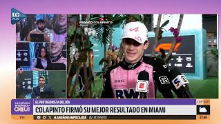 Colapinto logró posicionarse en P7 marcando su mejor resultado de la temporada