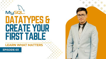 MySQL Datatypes & Create Your First Table | MySQL Tutorial in Hindi Urdu | EP03