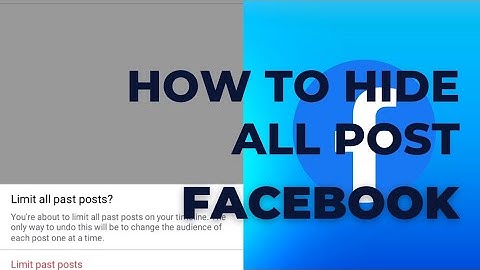HOW TO HIDE ALL POST ON FACEBOOK 2023 I VIDEO TUTORIAL 2023 #gleenazarbuh