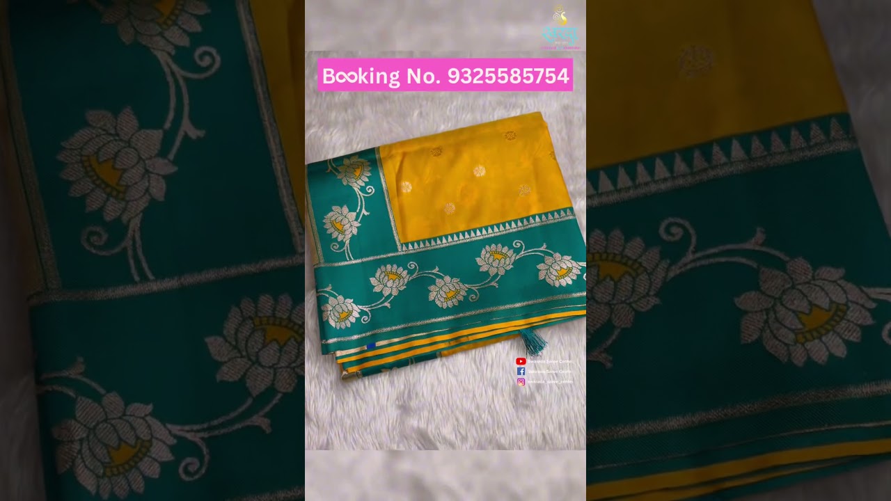 For Booking WhatsApp 9325585754 Lotus Paithani Soft silk fabric