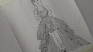 How to draw a cute girl ll~beautiful model dress ll new 2024 girl ll