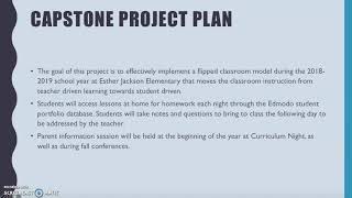 Shelton, L Capstone Project Video Presentation