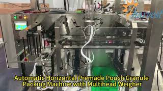 Automatic Horizontal Premade Pouch Granule Red Dates Packing Machine with Multihead Weigher