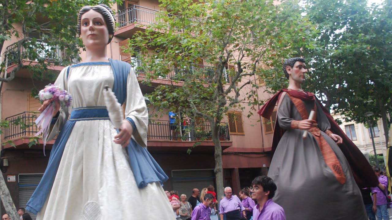 Gegantada, Mataró. Grand cortège de géants le jeudi de Les Santes 2025