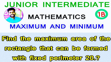 Maximum and Minimum||Application of derivatives||GBN MATHS ACADEMY