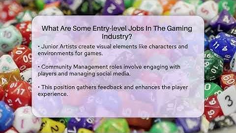 What Are Some Entry-level Jobs In The Gaming Industry? - Video Gamers Vault