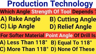 Mechanical Engineering || Production Technology | Top 20 Objective Questions And Answer For All Exam screenshot 4