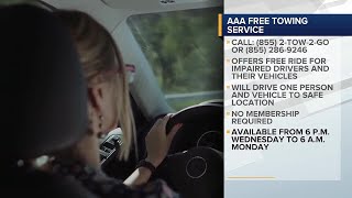 AAA Offering Free Towing Service for Thanksgiving Week