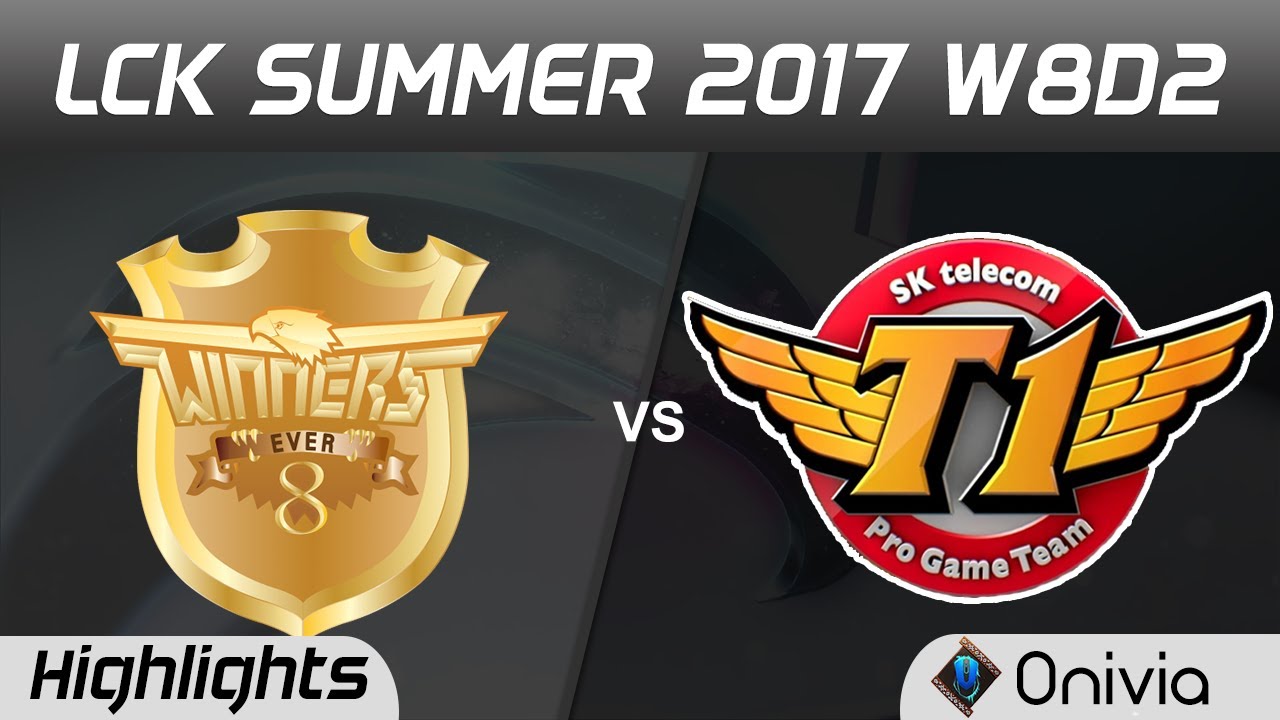 E8W vs SKT Highlights Game 1 LCK SUMMER 2017 Ever8 Winners vs SK Telecom by Onivia