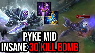 INSANE 30 KILL PYKE MID GAME IN HIGH ELO | Dantes race to challenger #2
