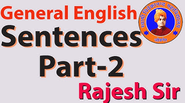 Sentences(Part-2) of B.A & B.Sc-1st UG General English Video Lecture Hindi SVM JOBNER