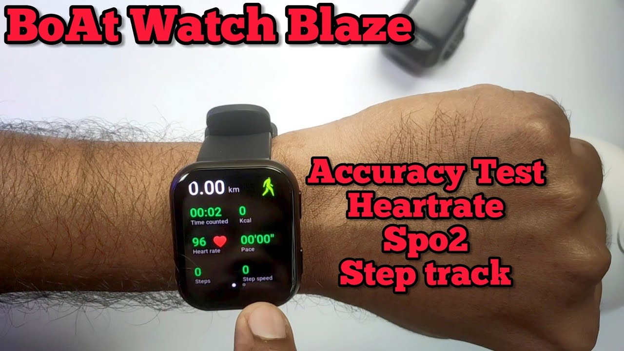 Boat Watch Blaze Testing Accuracy of Heartrate, Spo2 and Step