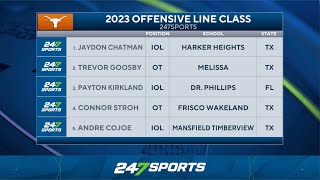 2023 Texas Longhorns Signing Class Position Breakdown: Offensive line
