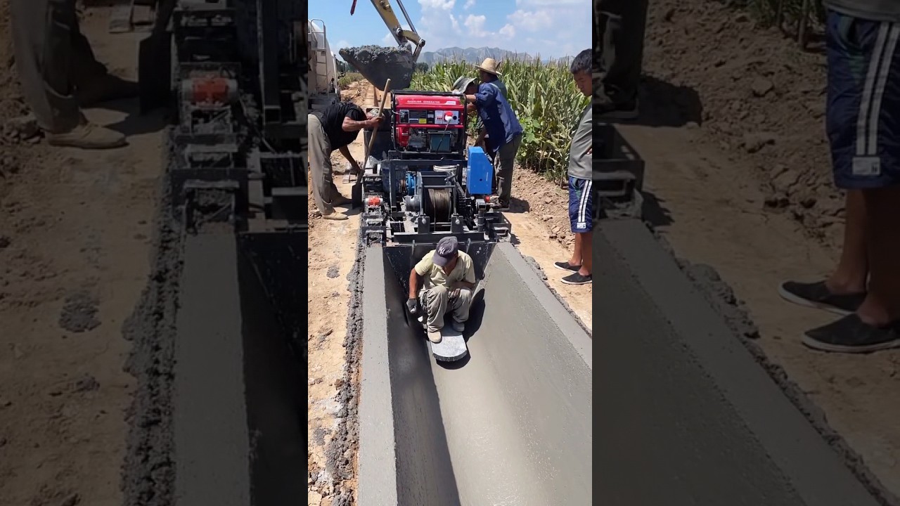 Water channel slip film forming process - good tools and machinery make work more efficient