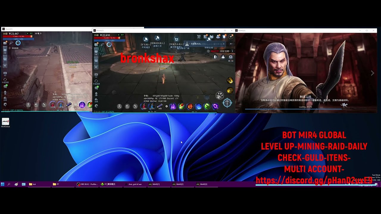 BOT MIR4 GLOBAL TUTORIAL- AUTO LEVEL UP 1-80- RAID- BOSS- DAILY CHECK ...