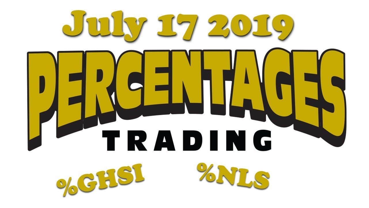 July 17 2019 - Recap & Post Market News - %GHSI, %TEDU, & %NLS by Percentages Trading