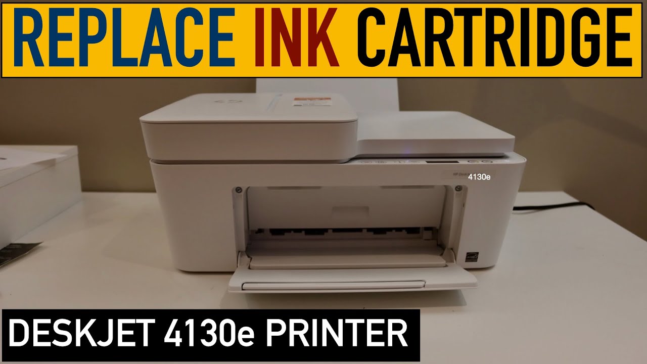 HP DeskJet 4130e Ink Cartridge Replacement Video. YouTube