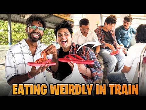EATING Weirdly in Local Train 🤮 | @funkyouentertainment