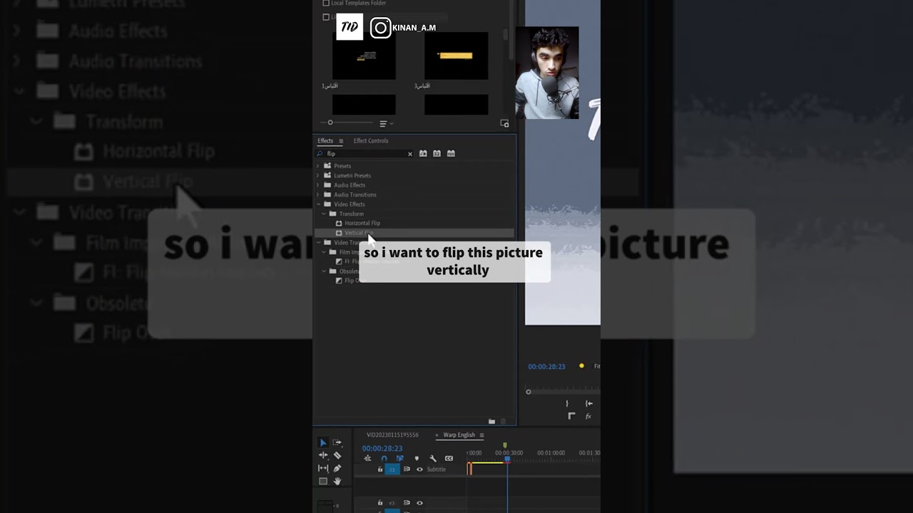 How To Flip Media Vertically Or Horizontally in Premiere Pro