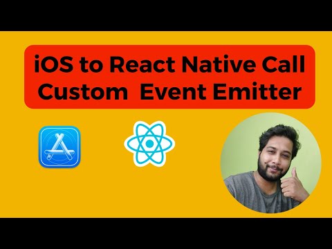 React Native Event Emitter | Call React Native Method from iOS | Send Data from iOS to React Native