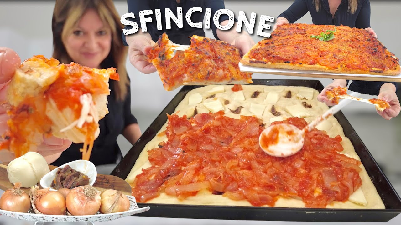 СФИНЧОНЕ типичный сицилийский рецепт ВЫСОКАЯ И МЯГКАЯ ФОКАЧЧА