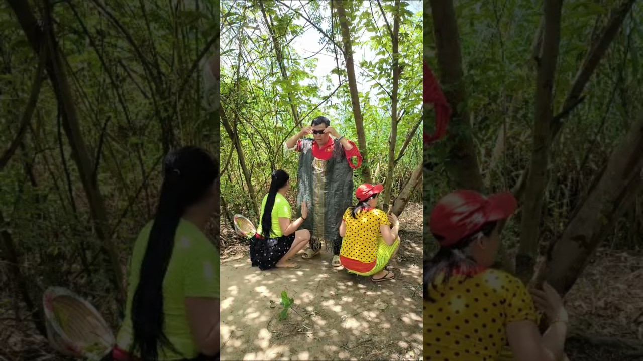 two girls and funny guy 🥰