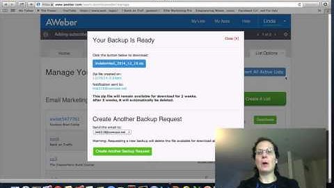 How To Export A List From Your AWeber Account
