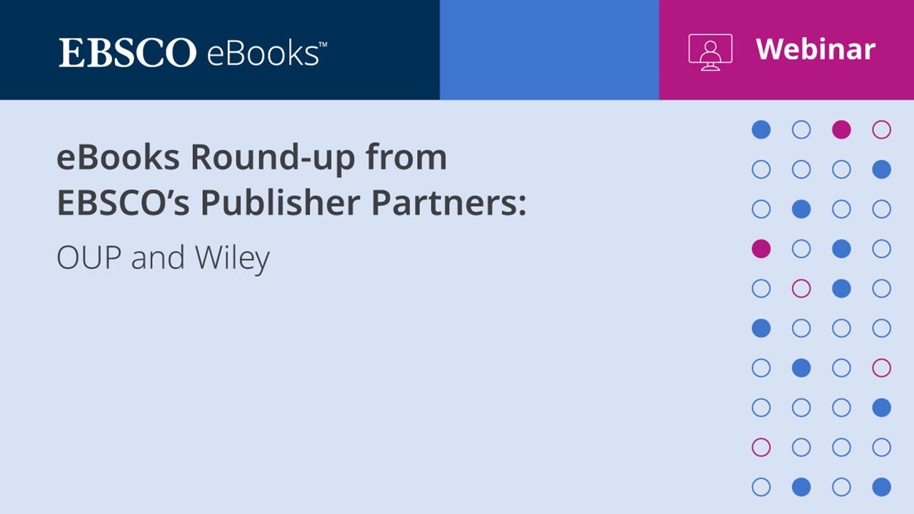 Ebooks Publisher Series Oxford University Press and Wiley YouTube