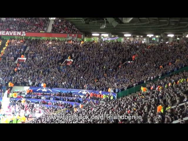 Club Brugge fans rile Man United by singing Liverpool anthem at