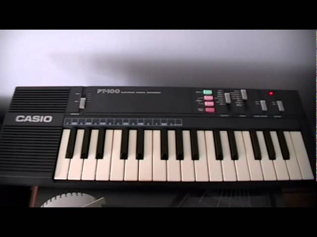Casio PT-100 keyboard demo song -