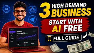 3 High-Demand AI Business Ideas to Make Money Online | No Investment | Full Guide screenshot 1
