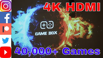 4K HDMI TV Game Stick A Retro Gaming Console - 128GB of Storage and Wireless Controller 40000+ Games