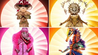 Mushroom, Sun, Crocodile, And Seahorse Perform Christmas Baby Please Come Home