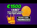 1xBet Promo Code "THEBONUS2025" — 100% Bonus + 100 Free Spins (FREE New Promo Code Review 2025)