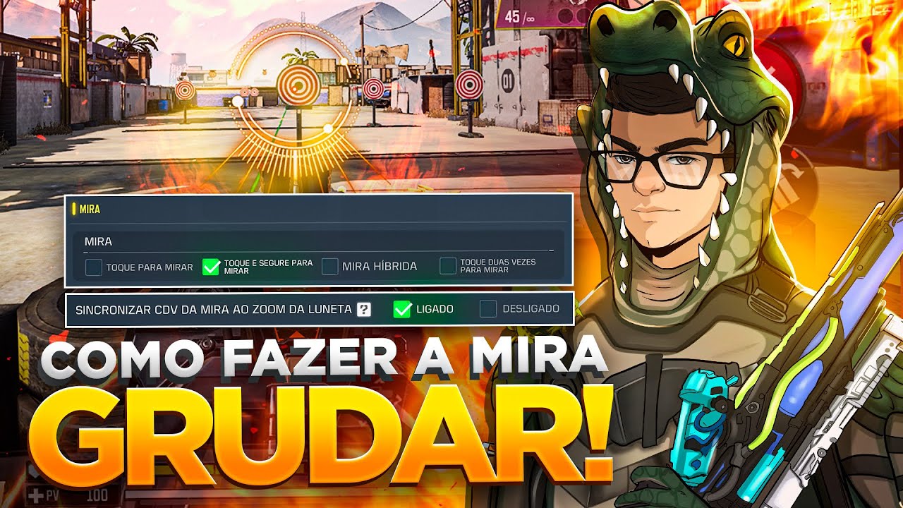 COMO FAZER A MIRA GRUDAR NO COD MOBILE !!! - YouTube