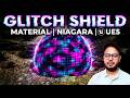 Glitch Material for Shield in Unreal Engine 5 Niagara