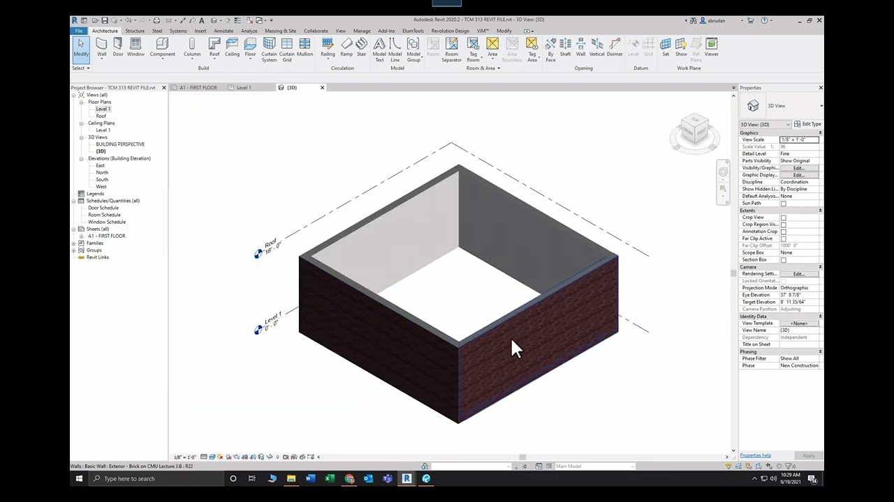 Lecture 3 2   Revit and Walls/Components